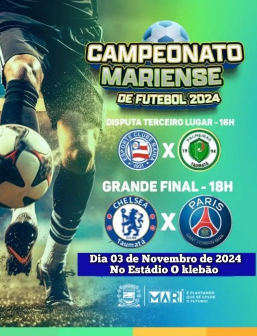 PREFEITURA MUNICIPAL DE MARI: CAMPEONATO MARIENSE DE FUTEBOL2024