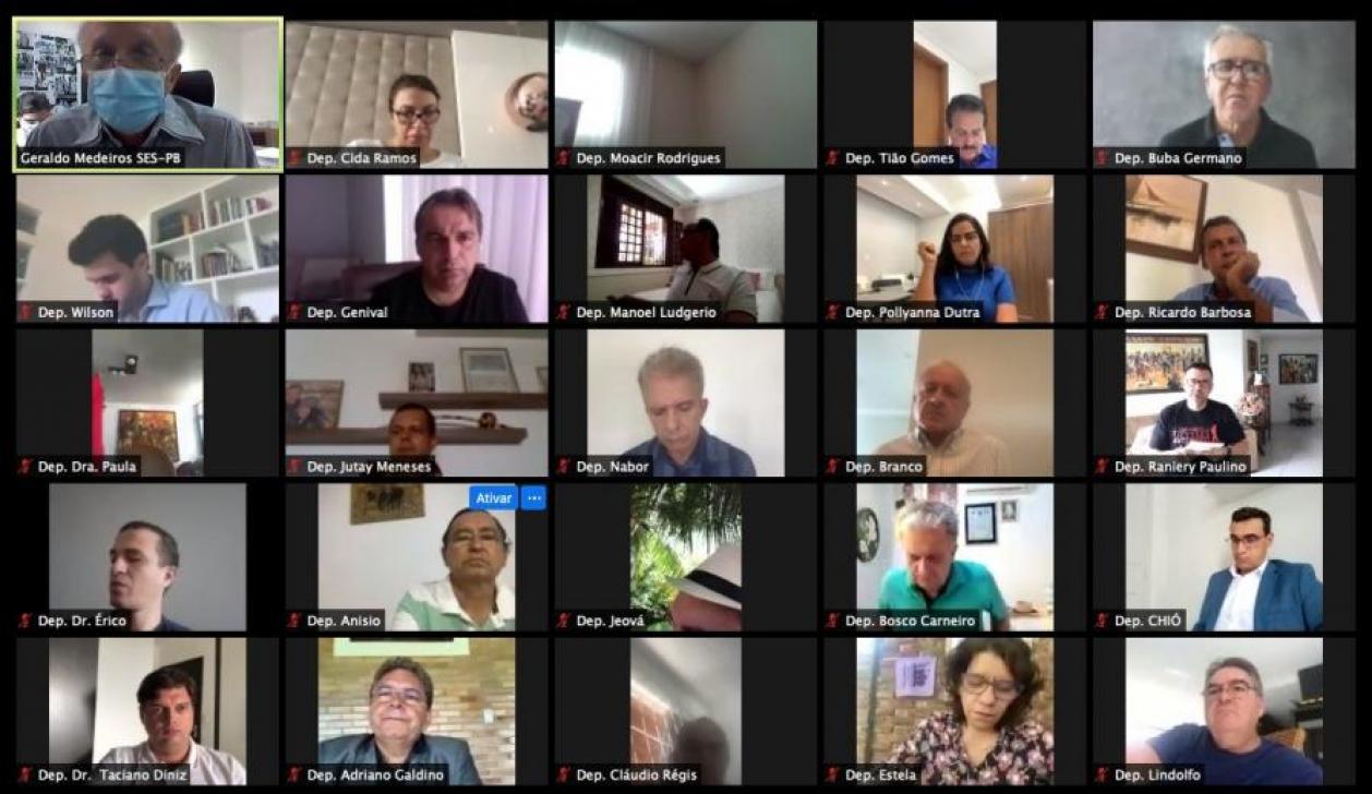Deputados Estaduais participam de sessão remota