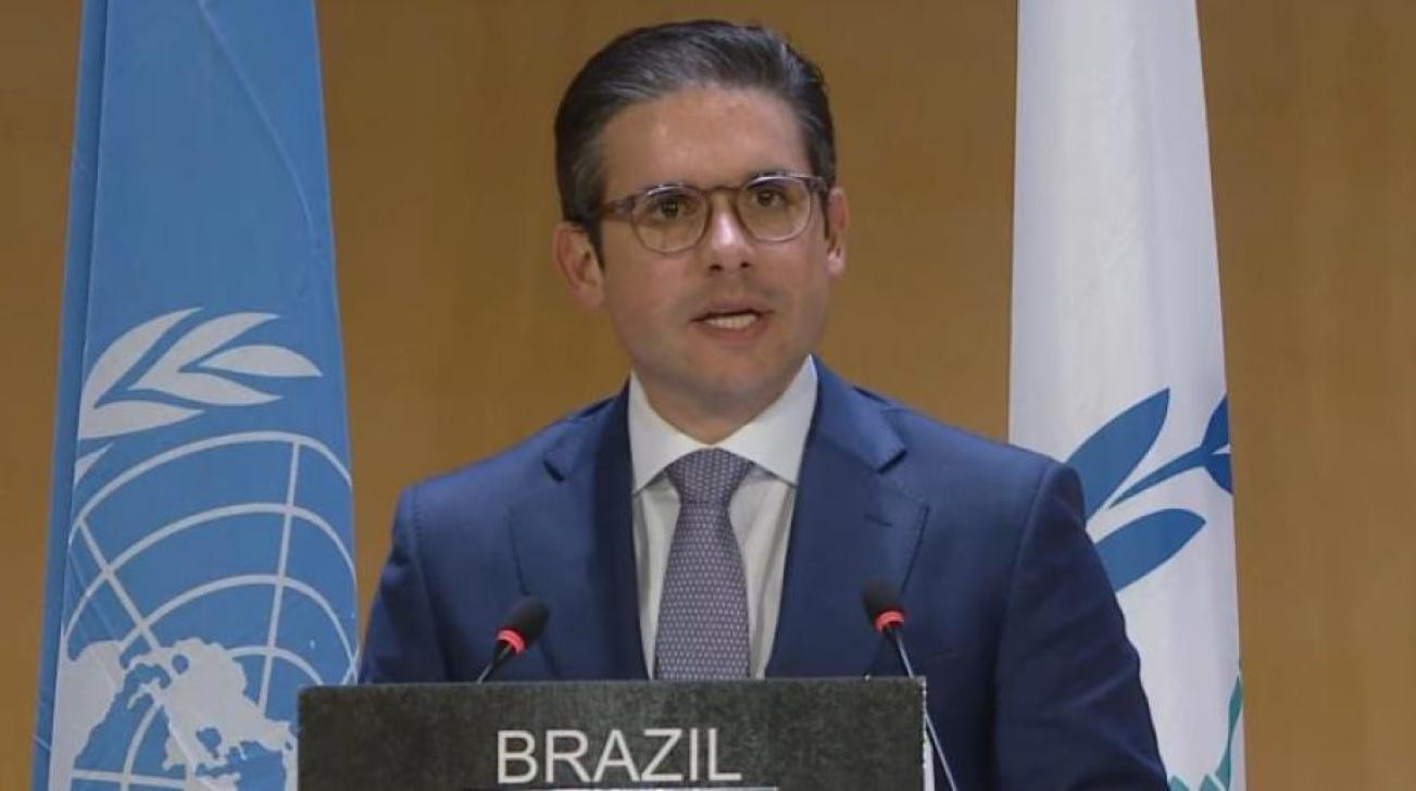 Hugo Motta participa de encontro em Genebra, na Suíça  Fonte: Agência Câmara de