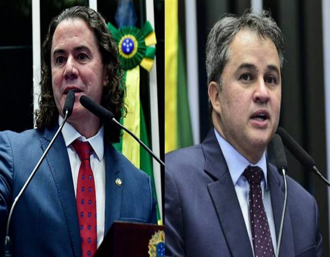 Veneziano Vital (à esquerda) e Efraim Filho (à direita). Fonte: Waldemir Barreto