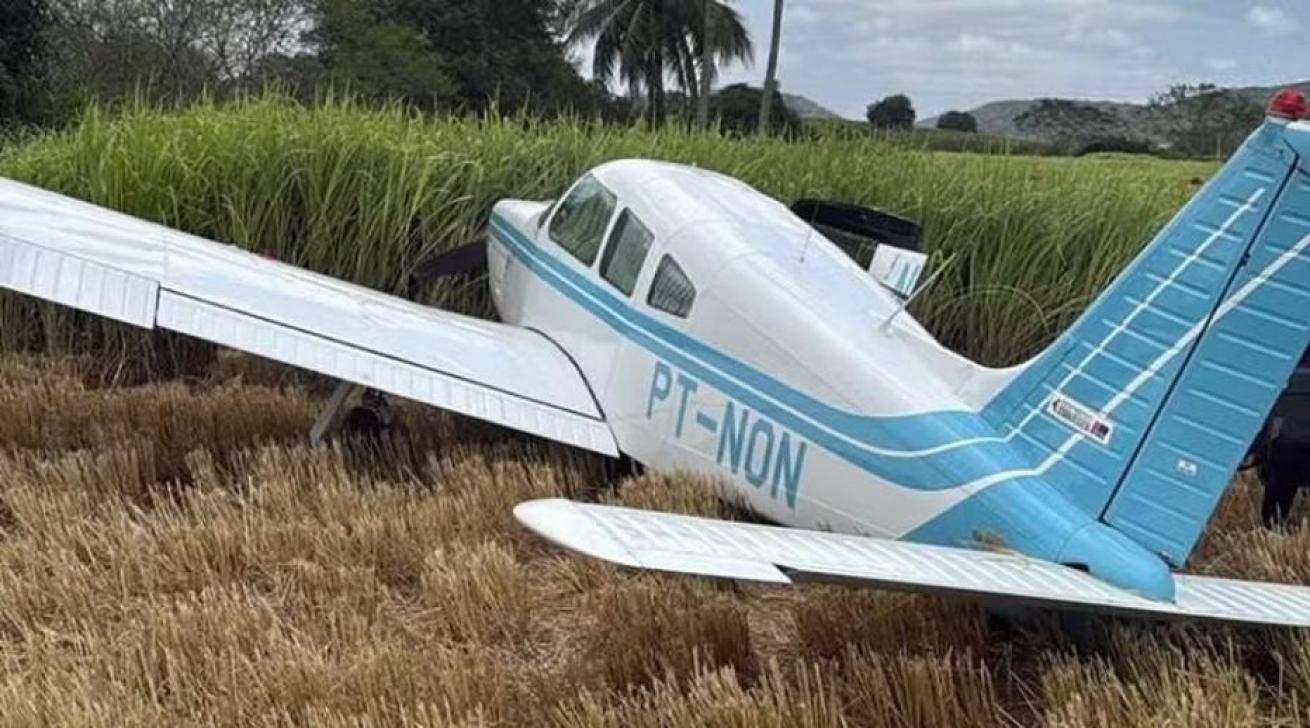 Foto da aeronave que transportava Cícero Lucena. - Fonte: Janildo Silva/Secom-JP